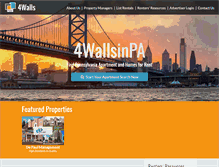 Tablet Screenshot of 4wallsinpa.com